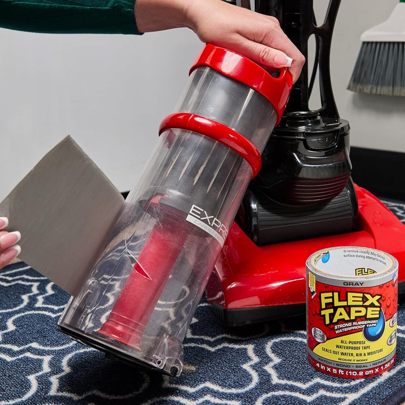 FLEX TAPE , Original Thick Flexible Rubberized Waterproof Tape - Seal and Patch Leaks, Works Underwater, Indoor Outdoor - Home RV Roof Plumbing and Pool Repairs, Gray, 4 in x 5 ft, Pack of 1 - Image 4